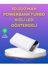 Lightning ve Type-C Girişli 50000mAh Powerbank