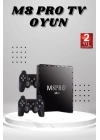 M8 PRO Mini 2.4G 10K ultra HD 64 GB TV BOX Android TV GAME BOX  2 Adet Oyun Konsolu