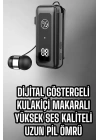 Makaralı Bluetooth Kulaklık Kulak İçi Dijital Göstergeli Yüksek Ses Kaliteli