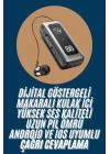 Makaralı Kulaklık SD Kart Girişli Dijital Göstergeli Kablolu Bluetooth Kulaklık