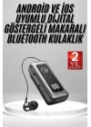 Makaralı Kulaklık SD Kart Girişli Dijital Göstergeli Kablolu Bluetooth Kulaklık