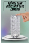 Masa ve Gece Lambası Şık ve Dayanıklı Sensörlü Şarjlı Kristal Lamba