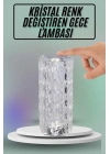 Masa ve Gece Lambası Şık ve Dayanıklı Sensörlü Şarjlı Kristal Lamba