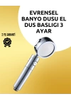 Masaj ve Yağmur Modlu Çok İşlevli Paslanmaz Çelik Duş Başlığı