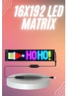 Matrix Led 16x192 Cama Yapışan Telefon Kontrollü Panel Dijital Ekran Kumandalı