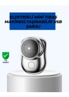 Mikro titreşim motorlu, düşük sesli, USB girişli tıraş makinesi