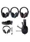 Mikrofonlu Gamer Kulaklık Oyuncu Kulaklığı Yüksek Ses Kaliteli Stereo Yumuşak Yastıklar