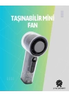 Mini El Fanı | 3000mAh Pil | Type-C Şarj Girişi | Kompakt ve Hafif Tasarım