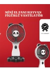 Mini Fan Hayvan Figürlü – Şarj Edilebilir Taşınabilir El Vantilatörü