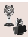 Mini Fan Hayvan Figürlü – Şarj Edilebilir Taşınabilir El Vantilatörü