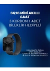 Mini Series 10 Akıllı Saat | 3 Kordon + Bileklik Hediyeli, Tüm Telefonlarla Uyumlu