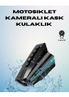Motosiklet Kask İçi Akıllı Kamera – 2000 mAh, 128 GB SD Kart Desteği