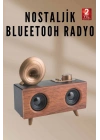 Nostaljik Radyo Bluetooth Bağlantılı Şarjlı Yüksek Ses Kaliteli