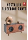 Nostaljik Radyo Bluetooth Bağlantılı Şarjlı Yüksek Ses Kaliteli