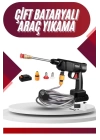 Oto Araba Yıkama Şarjlı Ve Yüksek Basınçlı Oto Yıkama Ve Sulama Tabancası