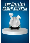 Oyuncu Kulaklığı Mikrofonlu Gürültü Engelleme Gecikme Önleyici Bluetooth Kulaklık
