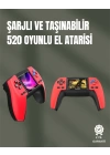 P5 GamePad Retro Konsol – Nostaljik Oyun Deneyimi, 520 Klasik Oyun Seçeneği