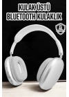 P9 Plus Kablosuz Kulak Üstü Bluetooth Kulaklık Beyaz Yüksek Ses Kaliteli