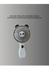 Panda Desenli USB Şarjlı Taşınabilir Mini Vantilatör