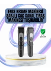 Paslanmaz Bıçaklı, Şarjlı ve Sessiz Saç Sakal Kesme Makinesi – Ev Kullanımı İçin İdeal