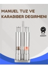 Paslanmaz Çelik Tuz ve Kararbiber Öğütücü - Şeffaf Akrilik Hazne