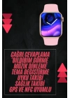Pembe Akıllı Saat 49mm iOS & Android Uyumlu Arama Özellikli