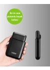 Pistonlu ve Örgülü Ağ Başlıklı Kart Tipi Traş Makinesi – Hafif, Güvenli, USB Şarjlı