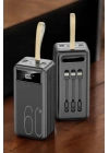Powerbank 60.000 MAH 4 Portlu Uzun Şarj Süreli Dijital Göstergeli