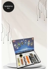 Powerbank Bluetooth Kulaklık Ve Akıllı Saat 7 Kordonlu Metal Kordon Plastik Kordon