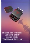 Powerbank Özellikli Bluetooth Kulaklık ve Nabız Ölçer Akıllı Saat Bileklik Hediyeli