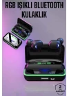 Powerbank Özellikli Kablosuz Bluetooth Kulaklık RGB Işıklı
