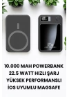 Pratik ve Taşınabilir 10.000 mAh Wireless Powerbank Hızlı Şarj Avantajı