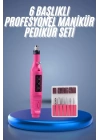 Profesyonel Manikür Pedikür Seti Törpü Makinesi Protez Tırnak Çıkarma