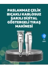 Profesyonel Saç ve Sakal Kesme Makinesi – Şarjlı, Sessiz Motor, Ayarlanabilir Tarak