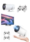 Projeksiyon Cihazı Video Oyun Konsolu Projektör Taşınabilir Ayaklı Çift Kollu 4K Çözünürlüklü