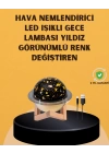 Projektör ışıklı, aromaterapi uyumlu mini masaüstü hava nemlendirici cihaz