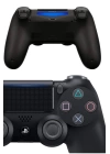 PS4 Joystick Oyun Kolu Titreşimli Uzun Pil Ömrü USB Şarj Kablolu