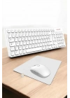 Q Klavye Beyaz Klavye Ve Mouse Seti Kablosuz USB Girişli