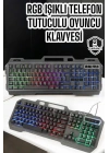 Q Klavye RGB Işıklı Klavye Ve Mouse Seti Kablolu Mouse Hediyeliş