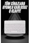 Q Klavye Türkçe Bluetooth Klavye Tüm Cihazlara Uyumlu Kablosuz