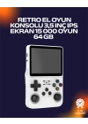 R36S Retro Oyun Cihazı – Çift MicroSD Desteği, Çoklu Platform Uyumu, 3200 mAh Batarya