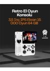 R36S Taşınabilir Retro Oyun Konsolu – 15.000 Oyun, 64 GB Depolama, IPS Ekran