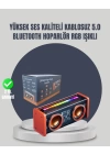 Renkli Işık Efektli Mini Bluetooth Hoparlör – Yüksek Ses Kalitesi ve Kolay Taşıma