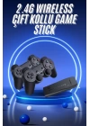Retro Game Stick Çift Kol Kablosuz Atari Oyun Konsolu 2.4g Uyumlu