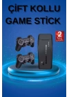 Retro Oyunlar 4k Game Stick 2.4g Kablosuz Çift Kol 3500 Oyun Atari