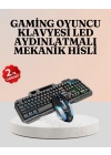 RGB Aydınlatmalı Oyuncu Klavye Mouse – Mekanik Hissiyat, Maksimum Kontrol