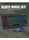 RGB Aydınlatmalı Şarjlı Kablosuz Klavye ve Mouse Seti – Modern ve Kompakt Tasarım