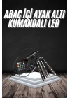 RGB Işıklı Araç İçi Aydınlatma Kumandalı 12li Led Işık Renk Değiştirebilen