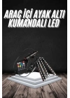 RGB Işıklı Araç İçi Aydınlatma Kumandalı 12li Led Işık Renk Değiştirebilen