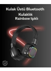 RGB Işıklı Katlanabilir Bluetooth 5.3 Kulak Üstü Kulaklık